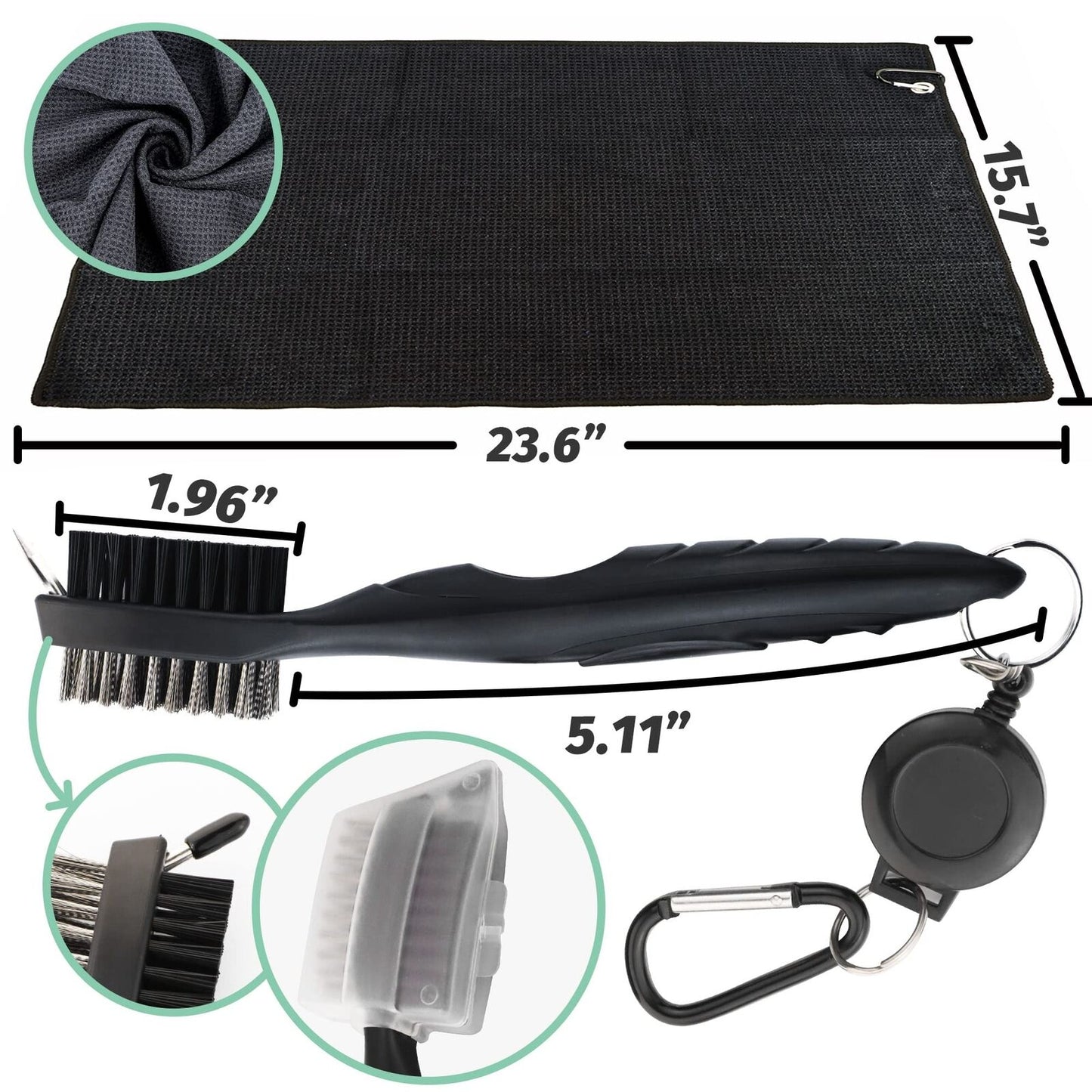 Golf Essentials Kit, 29 in 1 Golf Club Cleaning Kit - Golf Towel, Golf Club B...