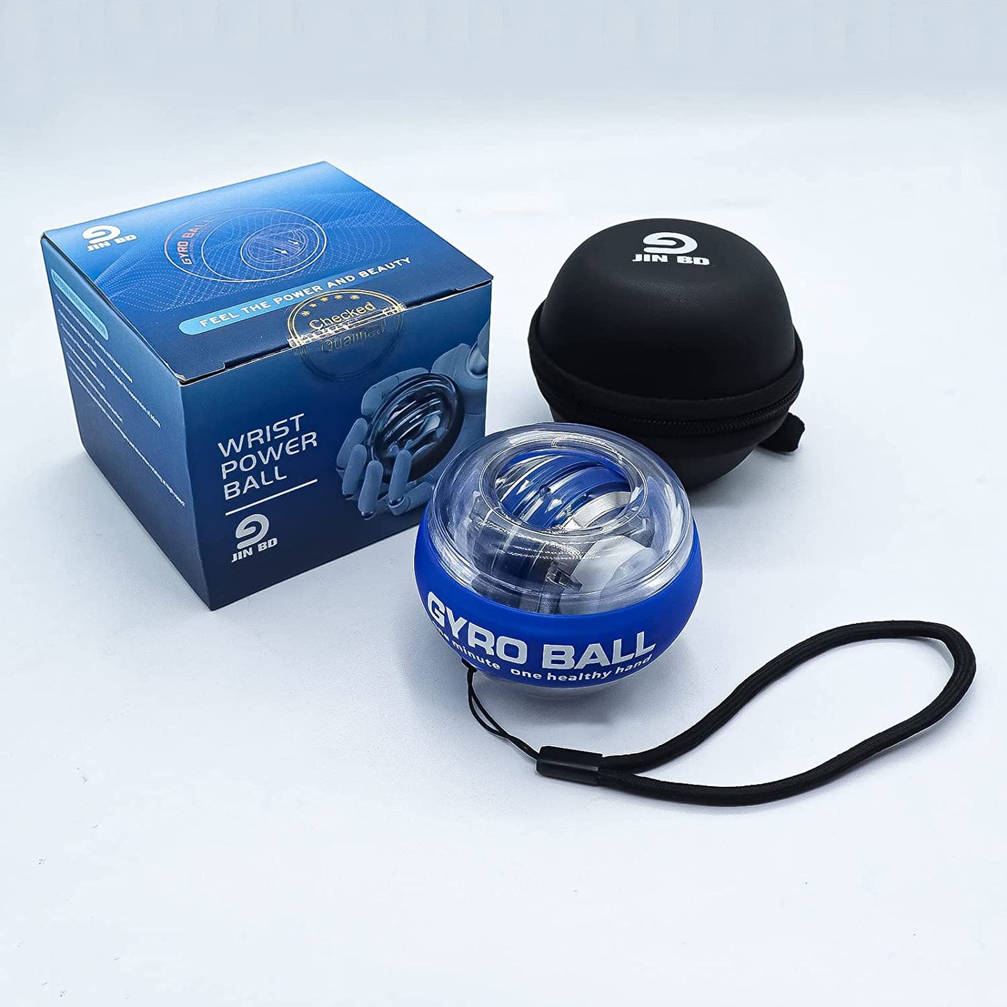Wrist Trainer Ball Auto-Start Gyroscopic Forearm Exerciser Gyro Ball for Strengthen Arms, Fingers, Bones and Muscles