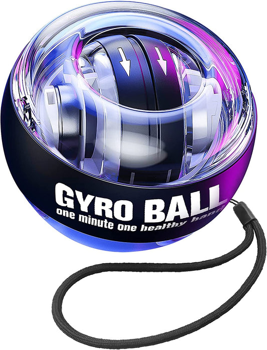 Wrist Trainer Ball Auto-Start Gyroscopic Forearm Exerciser Gyro Ball for Strengthen Arms, Fingers, Bones and Muscles